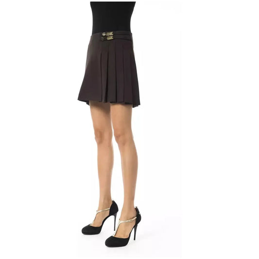 BYBLOS | Brown Polyester Skirt | McRichard Designer Brands