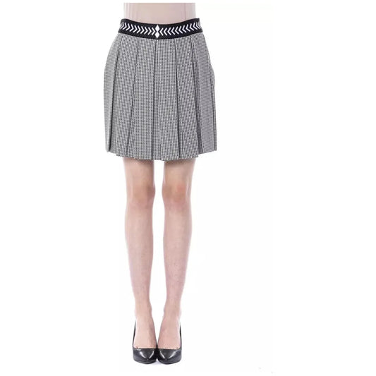 BYBLOS | Black/White Viscose Skirt | McRichard Designer Brands