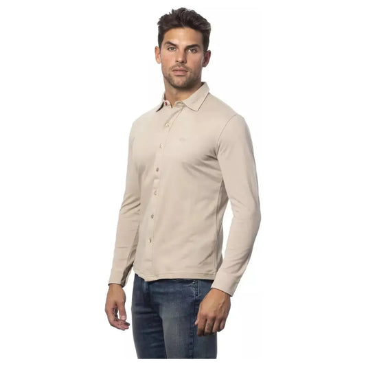Verri | Beige Cotton Shirt | McRichard Designer Brands