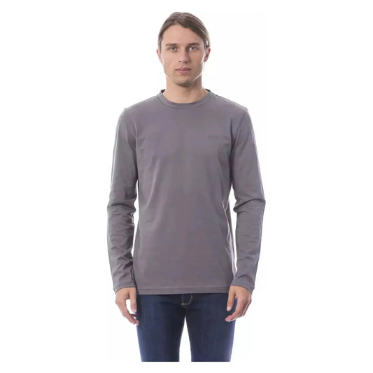 Verri | Gray Cotton T-Shirt | McRichard Designer Brands