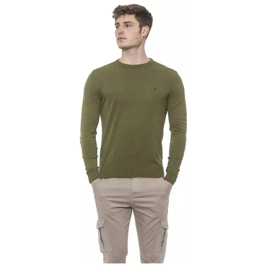 Conte of Florence | Green Cotton Sweater | McRichard Designer Brands