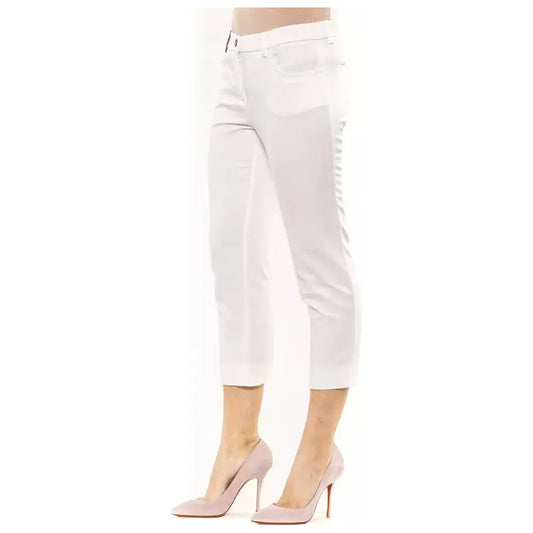 Peserico | White Cotton Jeans & Pant | McRichard Designer Brands