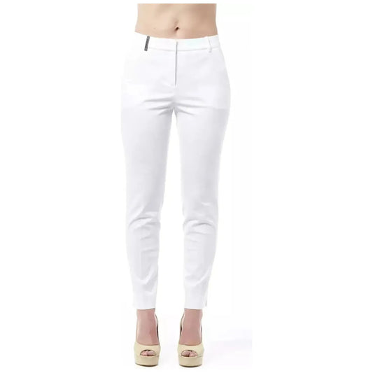 Peserico | White Cotton Jeans & Pants | McRichard Designer Brands