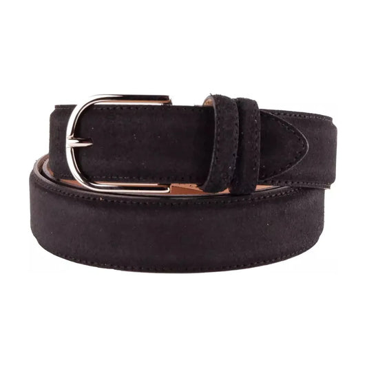 Made in Italy | Black Calfskin Belt - McRichard Designer Brands