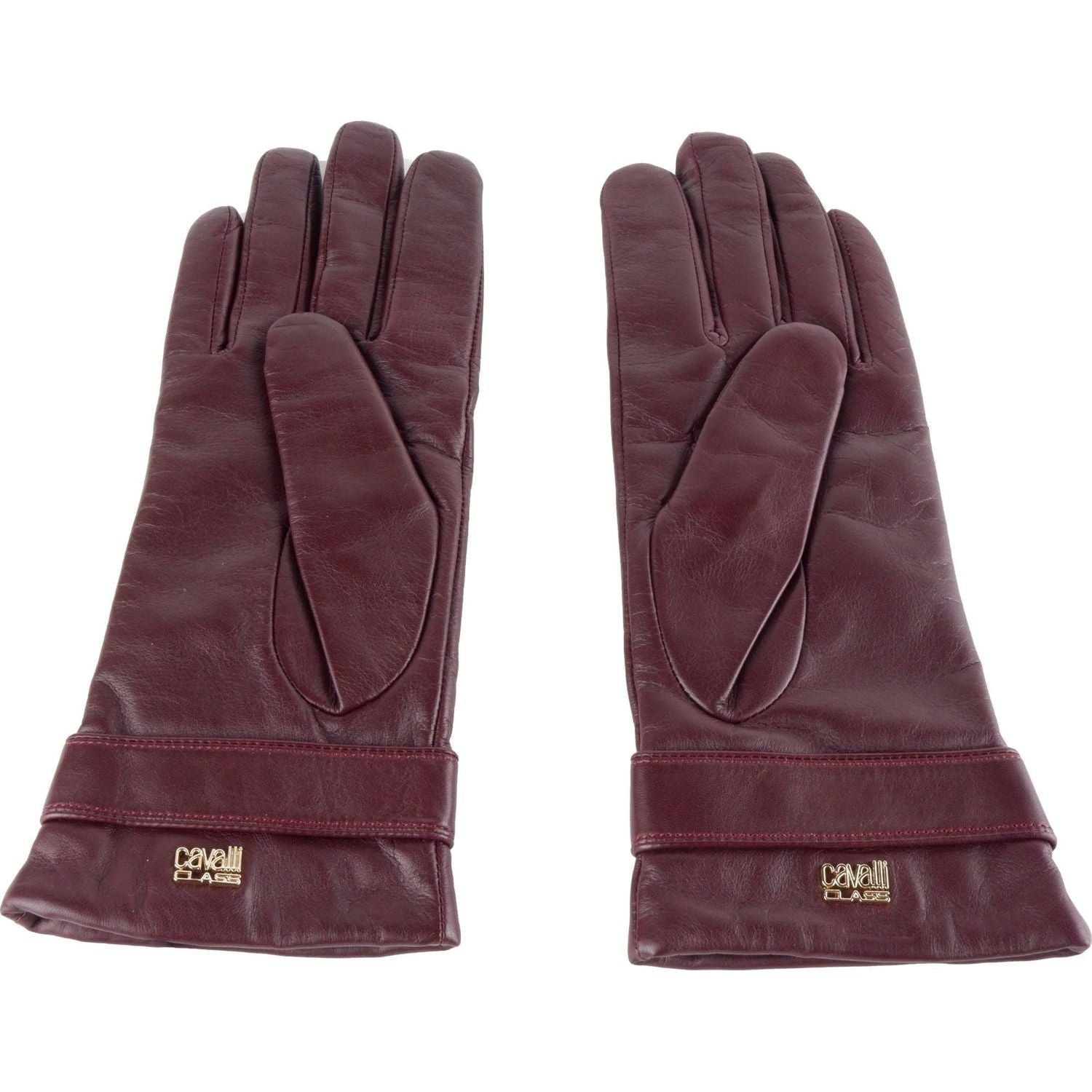 Cavalli Class | Red Lambskin Glove  | McRichard Designer Brands