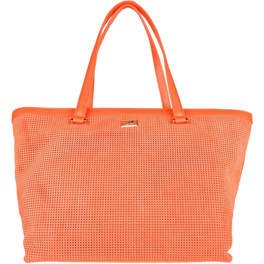Cavalli Class | Orange Calfskin Handbag - McRichard Designer Brands