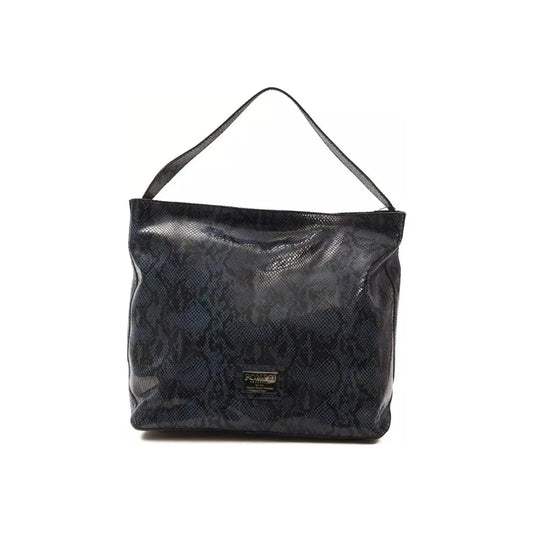 Pompei Donatella | Blue Leather Shoulder Bag | McRichard Designer Brands