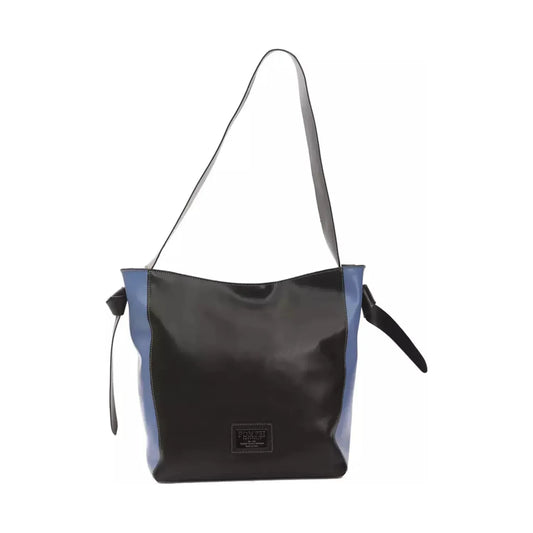 Pompei Donatella | Black Leather Shoulder Bag  | McRichard Designer Brands