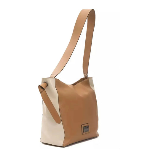 Pompei Donatella | Brown Leather Shoulder Bag - McRichard Designer Brands