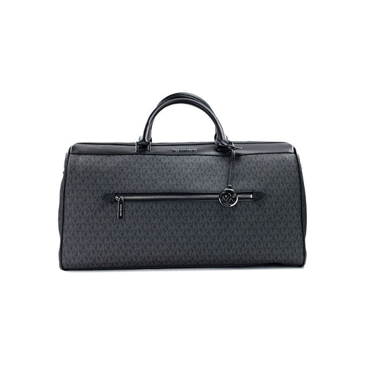 Michael Kors | Travel Extra Large Black Signature PVC Duffel Luggage Bag | McRichard Designer Brands